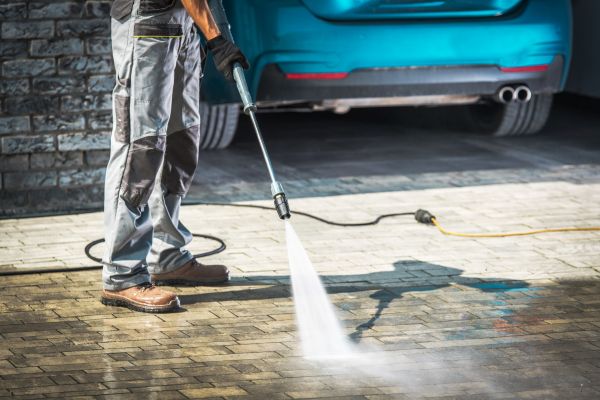 Driveway Pressure Washing in Easley