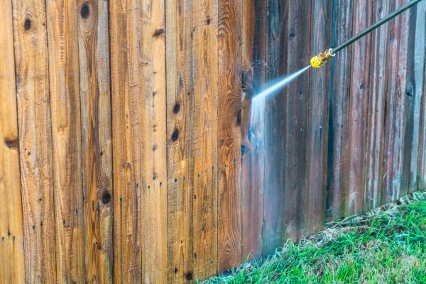 Fence Pressure Washing in Easley