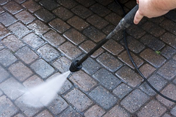 Patio Pressure Washing in Easley