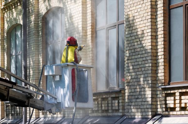 Brick Facade Cleaning in Easley