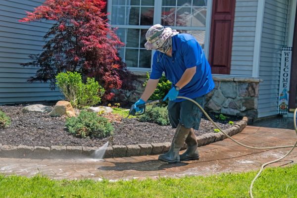 Brick Walkway Cleaning in Easley